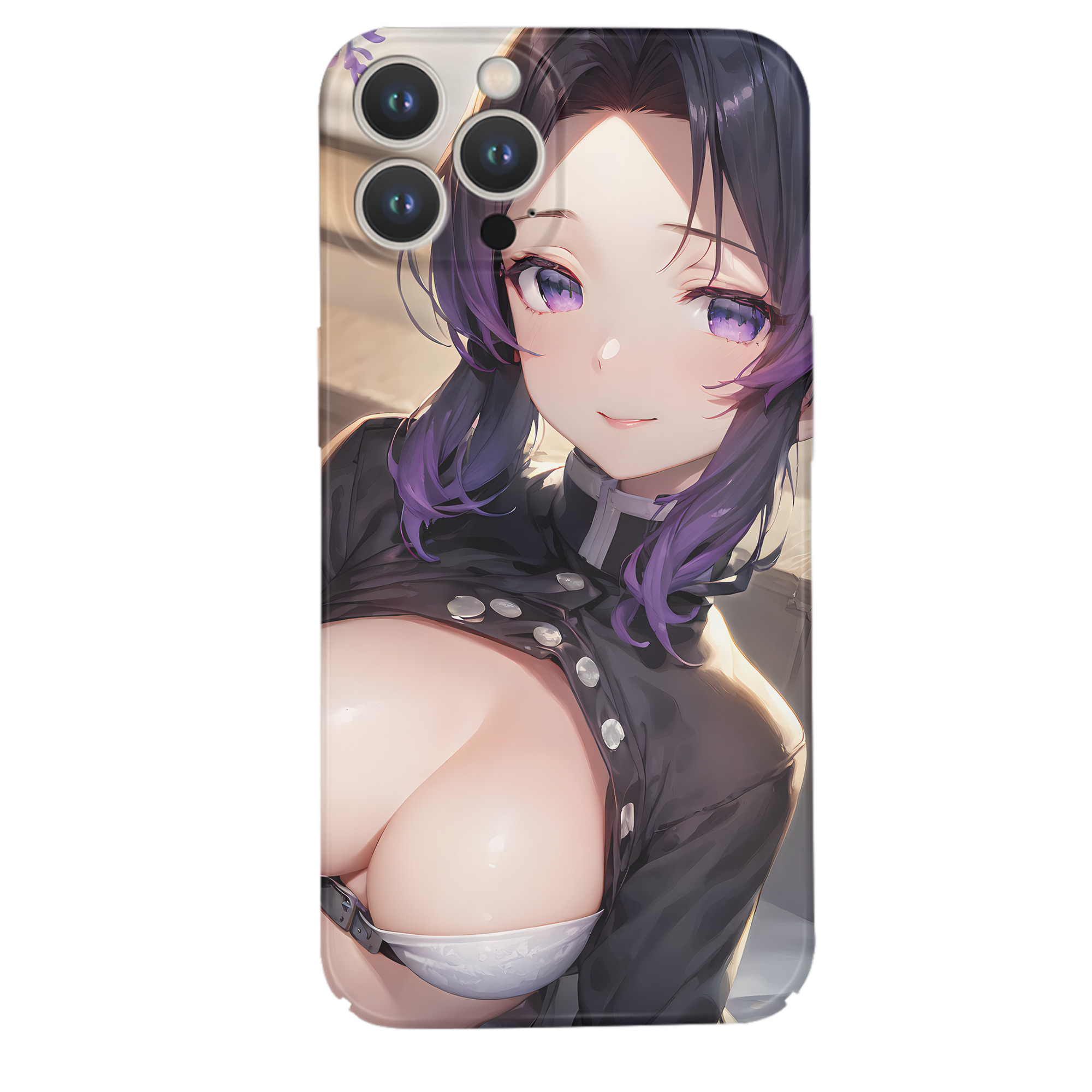 （画像用） 鬼滅の刃（きめつのやいば）蟲柱-胡蝶 しのぶ／こちょう しのぶ Kochou Shinobu 【iPhone 14シリーズ対応】ハードケース